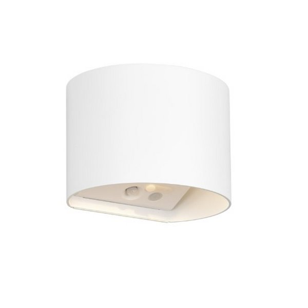 Aplique de pared sin cables para exterior GENIE redondeado sensor de movimiento, batería recargable USB IP44