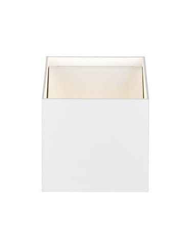 Aplique de pared cuadrado GENIE sin cables, con sensor de movimiento, batería recargable USB IP44