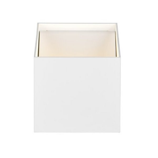 Aplique de pared cuadrado GENIE sin cables, con sensor de movimiento, batería recargable USB IP44