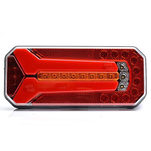 Luz indicadora LED dinâmica progressiva 12V 24V 7 funções para caminhão e van | Iluminação LeonLeds