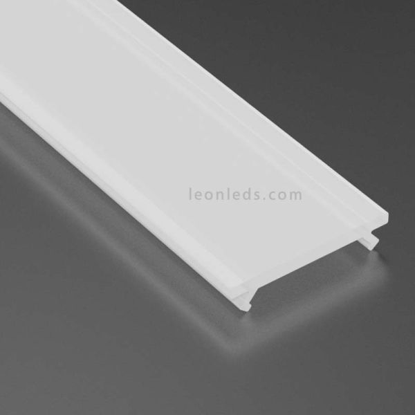 Difusor para perfil de aluminio LED Opal 51% iluminación decorativa basic covers milky | LeonLeds