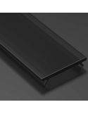 Difusor negro para Tiras LED 2M Black ML PMMA V2 Para Perfil A B C D G H Q W Y Z COSMO RETO J Q18 Q20 W...