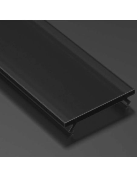 Difusor negro para Tiras LED 2M Black ML PMMA V2 Para Perfil A B C D G H Q W Y Z COSMO RETO J Q18 Q20 W...