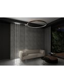 Pared salón Difusor negro para Tiras LED 2M Black ML PMMA V2 Para Perfil A B C D G H Q W Y Z COSMO RETO J Q18 Q20 W...