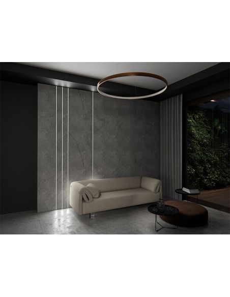 Pared salón Difusor negro para Tiras LED 2M Black ML PMMA V2 Para Perfil A B C D G H Q W Y Z COSMO RETO J Q18 Q20 W...