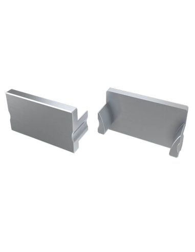 Tampa sem furo para perfil tipo TERRA cinza 12-0144-01