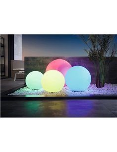 Luminária de chão inteligente Ø50cm MONTEROLO-Z, CTT, RGB + controle remoto, IP65 2