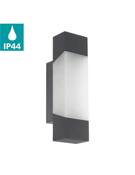 Aplique LED de pared exterior GORZANO, antracita 4,8W 550Lm 3000K, IP44