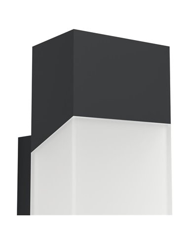 Aplique LED de pared exterior GORZANO, antracita 4,8W 550Lm 3000K, IP44
