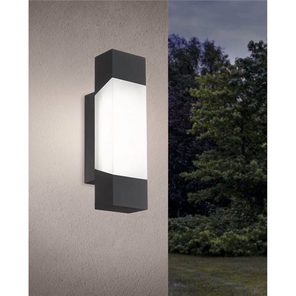 Aplique LED de pared exterior GORZANO, antracita 4,8W 550Lm 3000K, IP44