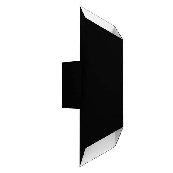 Aplique LED de pared geométrico de exterior SPIAZZINA, 2x2,5W 360Lm 3000K, negro IP55