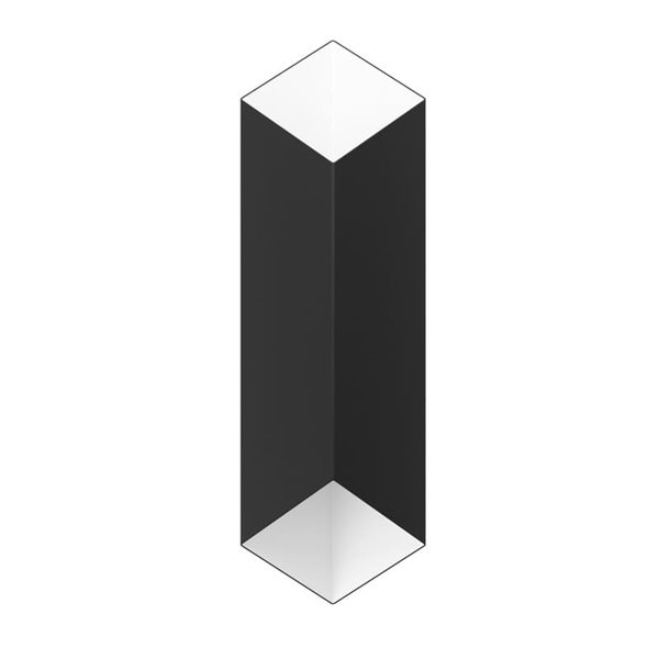 Aplique LED de pared geométrico de exterior SPIAZZINA, 2x2,5W 360Lm 3000K, negro IP55