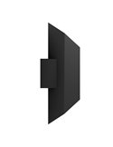 Aplique LED de pared geométrico de exterior SPIAZZINA, 2x2,5W 360Lm 3000K, negro IP55