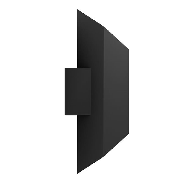 Aplique LED de pared geométrico de exterior SPIAZZINA, 2x2,5W 360Lm 3000K, negro IP55