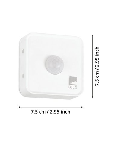 Sensor de movimiento CONNECT-Z para interior y exterior, inteligente y articulado