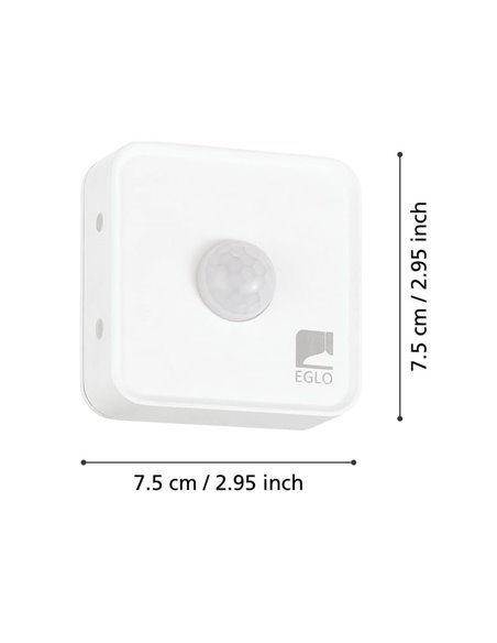 Sensor de movimiento CONNECT-Z para interior y exterior, inteligente y articulado