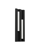 Aplique LED de pared para exterior FANDINA, negro, 2X4,2W 1000Lm 3000K, IP55