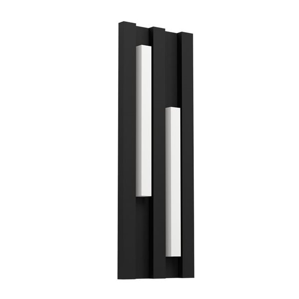 Aplique LED de pared para exterior FANDINA, negro, 2X4,2W 1000Lm 3000K, IP55