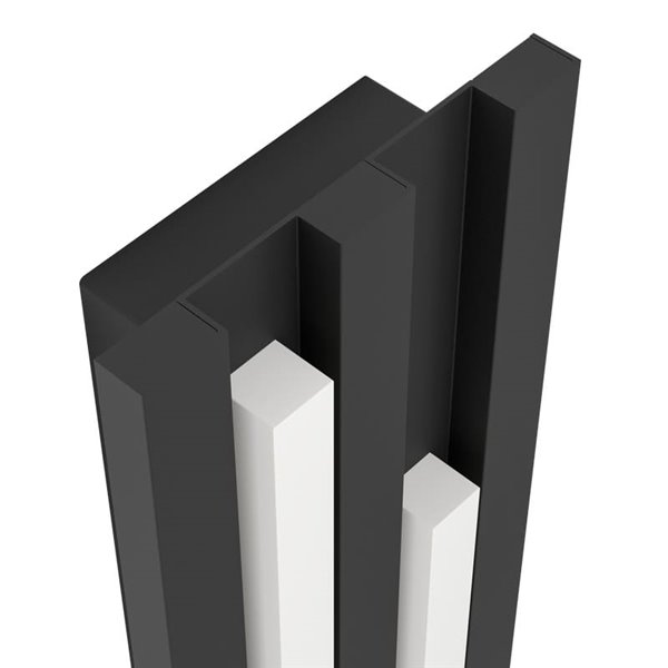 Aplique LED de pared para exterior FANDINA, negro, 2X4,2W 1000Lm 3000K, IP55