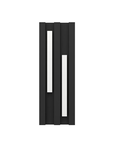 Aplique LED de pared para exterior FANDINA, negro, 2X4,2W 1000Lm 3000K, IP55