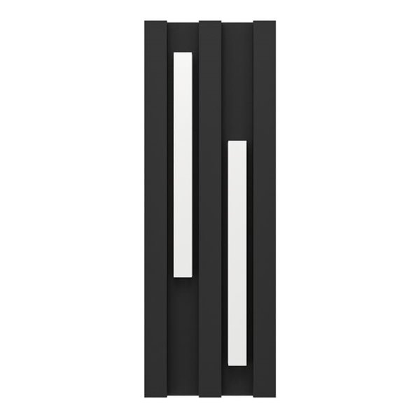 Aplique LED de pared para exterior FANDINA, negro, 2X4,2W 1000Lm 3000K, IP55