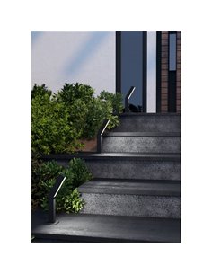 Baliza LED de zócalo exterior UGENTO, negro 2x4,5W 960Lm 3000K, IP44 2