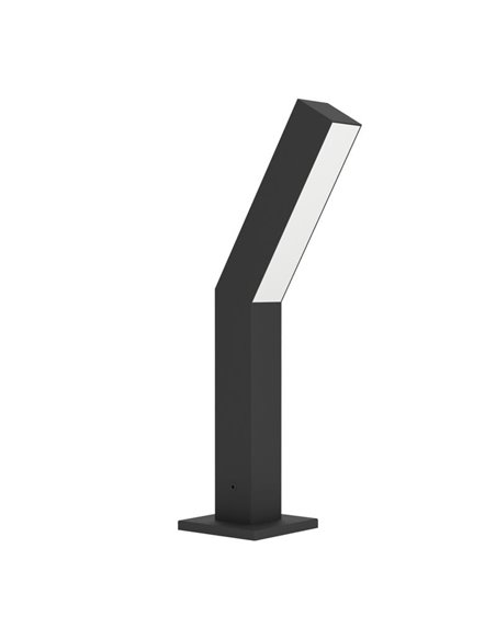 Baliza LED de zócalo exterior UGENTO, negro 2x4,5W 960Lm 3000K, IP44