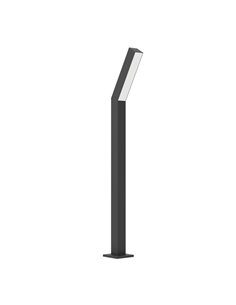 Lámpara de pie LED exterior UGENTO, de acero negro, 2x4,5W 960Lm 3000K,IP44