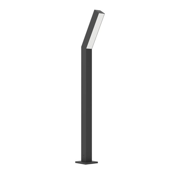 Lámpara de pie LED exterior UGENTO, de acero negro, 2x4,5W 960Lm 3000K,IP44