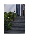 Lámpara de pie LED exterior UGENTO, de acero negro, 2x4,5W 960Lm 3000K,IP44