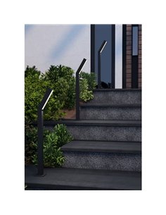 Lámpara de pie LED exterior UGENTO, de acero negro, 2x4,5W 960Lm 3000K,IP44 2