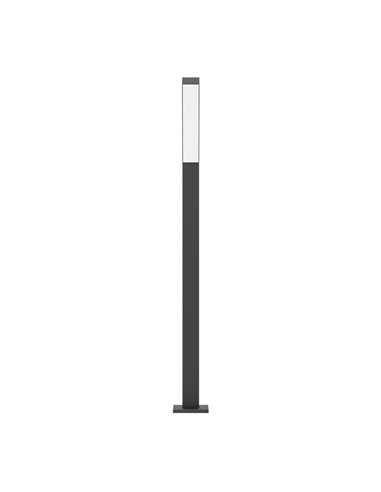 Lámpara de pie LED exterior UGENTO, de acero negro, 2x4,5W 960Lm 3000K,IP44