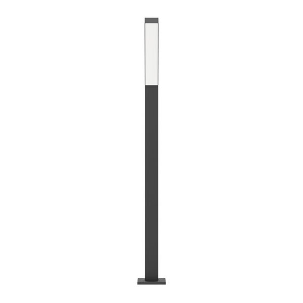 Lámpara de pie LED exterior UGENTO, de acero negro, 2x4,5W 960Lm 3000K,IP44