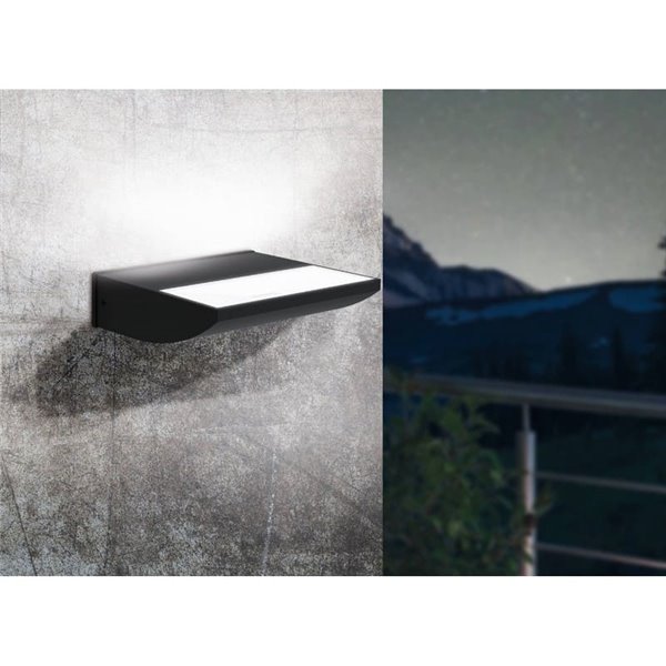 Aplique LED de pared para exteriores SORRONARO, con luz cálida hacia arriba, 10,5W 1000Lm 3000K, IP64