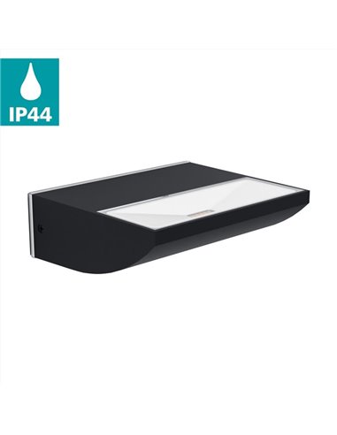 Aplique LED de pared para exteriores SORRONARO, con luz cálida hacia arriba, 10,5W 1000Lm 3000K, IP64