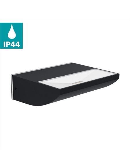 Aplique LED de pared para exteriores SORRONARO, con luz cálida hacia arriba, 10,5W 1000Lm 3000K, IP64