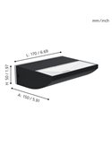 Aplique LED de pared para exteriores SORRONARO, con luz cálida hacia arriba, 10,5W 1000Lm 3000K, IP64