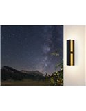 Aplique LED de pared moderno COSTORIO, con interior de madera resistente para exteriores, 11,7W 1500Lm 3000K, IP44