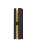 Aplique LED de pared moderno COSTORIO, con interior de madera resistente para exteriores, 11,7W 1500Lm 3000K, IP44