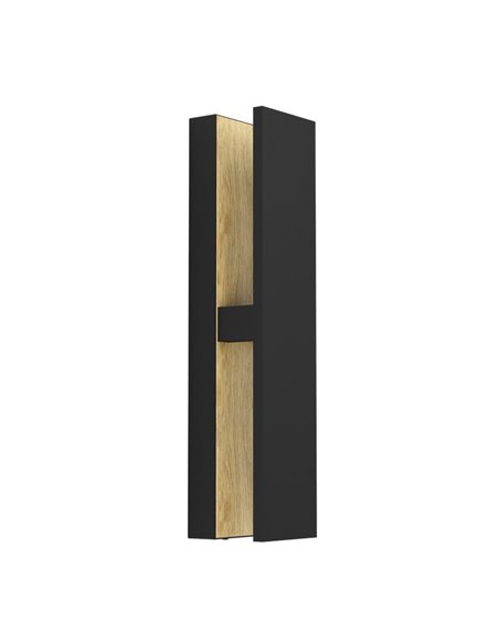 Aplique LED de pared moderno COSTORIO, con interior de madera resistente para exteriores, 11,7W 1500Lm 3000K, IP44