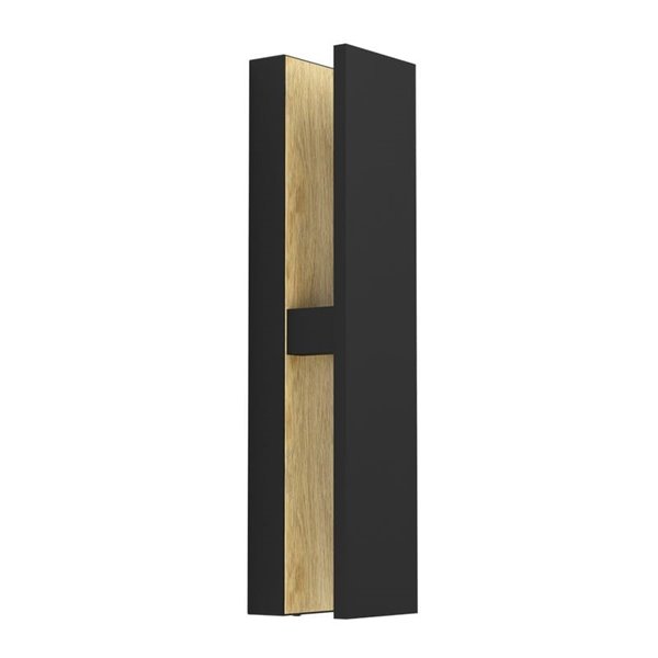 Aplique LED de pared moderno COSTORIO, con interior de madera resistente para exteriores, 11,7W 1500Lm 3000K, IP44