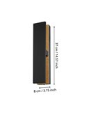 Aplique LED de pared moderno COSTORIO, con interior de madera resistente para exteriores, 11,7W 1500Lm 3000K, IP44