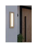 Aplique de pared LED exterior BITETTO, base madera 7W 770Lm 3000K, IP44