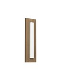 Aplique de pared LED exterior BITETTO, base madera 7W 770Lm 3000K, IP44