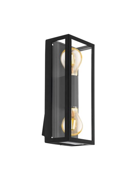 Aplique de pared vertical ALAMONTE 1, para 2 bombillas arriba y abajo E27, IP44
