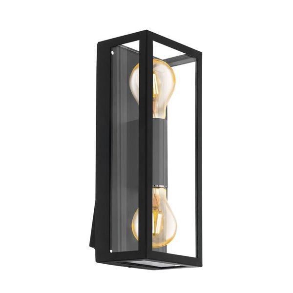 Aplique de pared vertical ALAMONTE 1, para 2 bombillas arriba y abajo E27, IP44