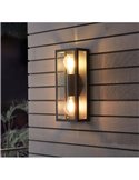 Aplique de pared vertical ALAMONTE 1, para 2 bombillas arriba y abajo E27, IP44