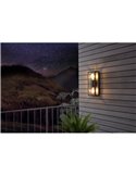 ALAMONTE 1 luminária de parede vertical, para 2 lâmpadas E27 para cima e para baixo, IP44