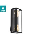 Aplique de pared vertical ALAMONTE 1, para 2 bombillas arriba y abajo E27, IP44