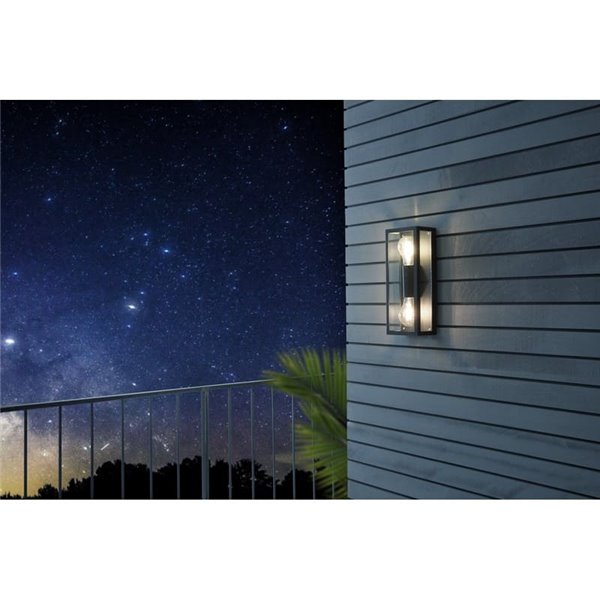 Aplique de pared vertical ALAMONTE 1, para 2 bombillas arriba y abajo E27, IP44
